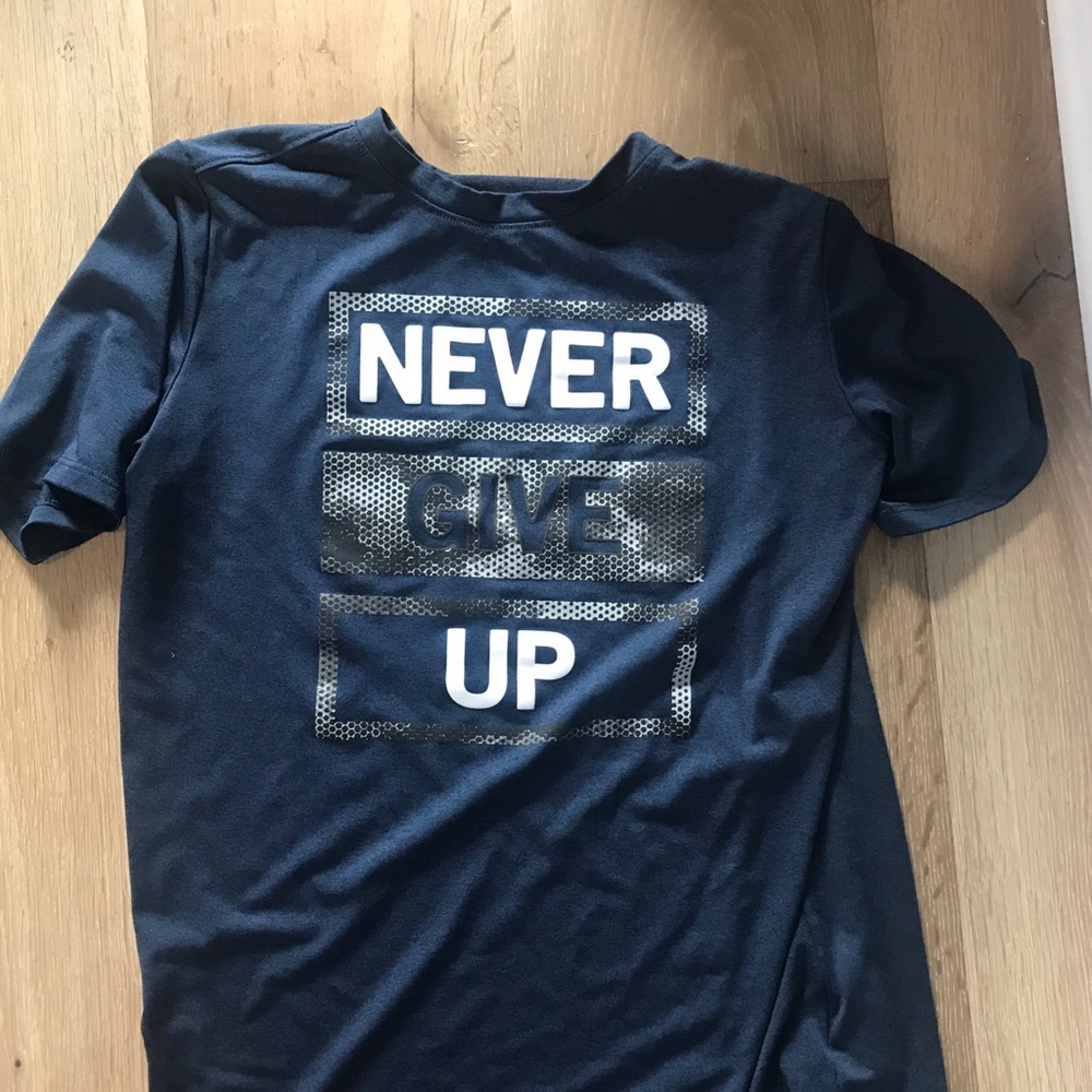 never give up shirt